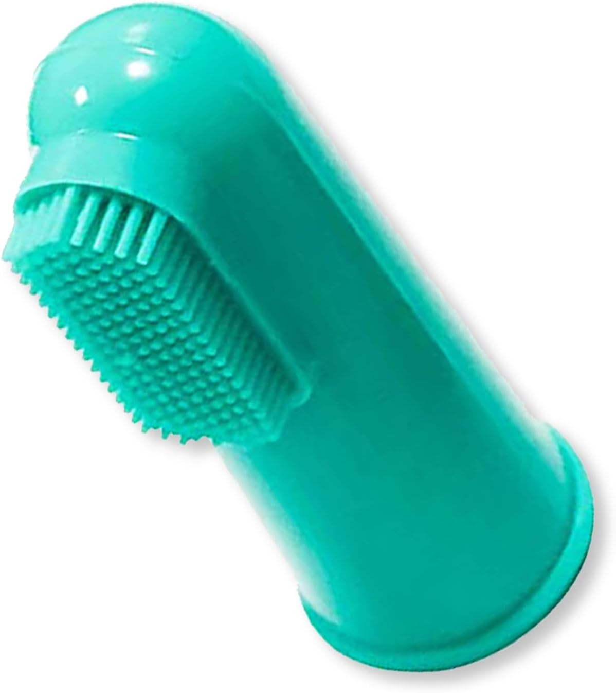 Dog Finger Toothbrushes - Professional Pet Finger Dental Brush Set for Dogs Puppies Cats, Soft Bristles, Size Small 4 Count-Silicon