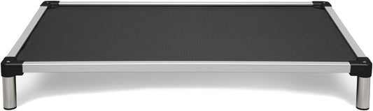 Chew Proof Elevated Cooling Dog Bed - Made for Aggressive Chewers, Virtually Indestructible, Ripstop Fabric with No Padding, Pre-Assembled - Small, Seasonal (Old) Black