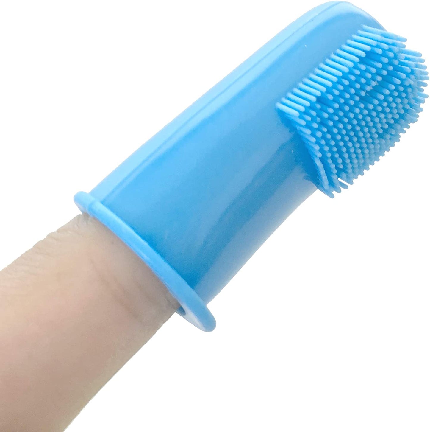 Dog Finger Toothbrush Set of 6 - Dental Brush for Large to Small Dogs, Cats, and Most Pets