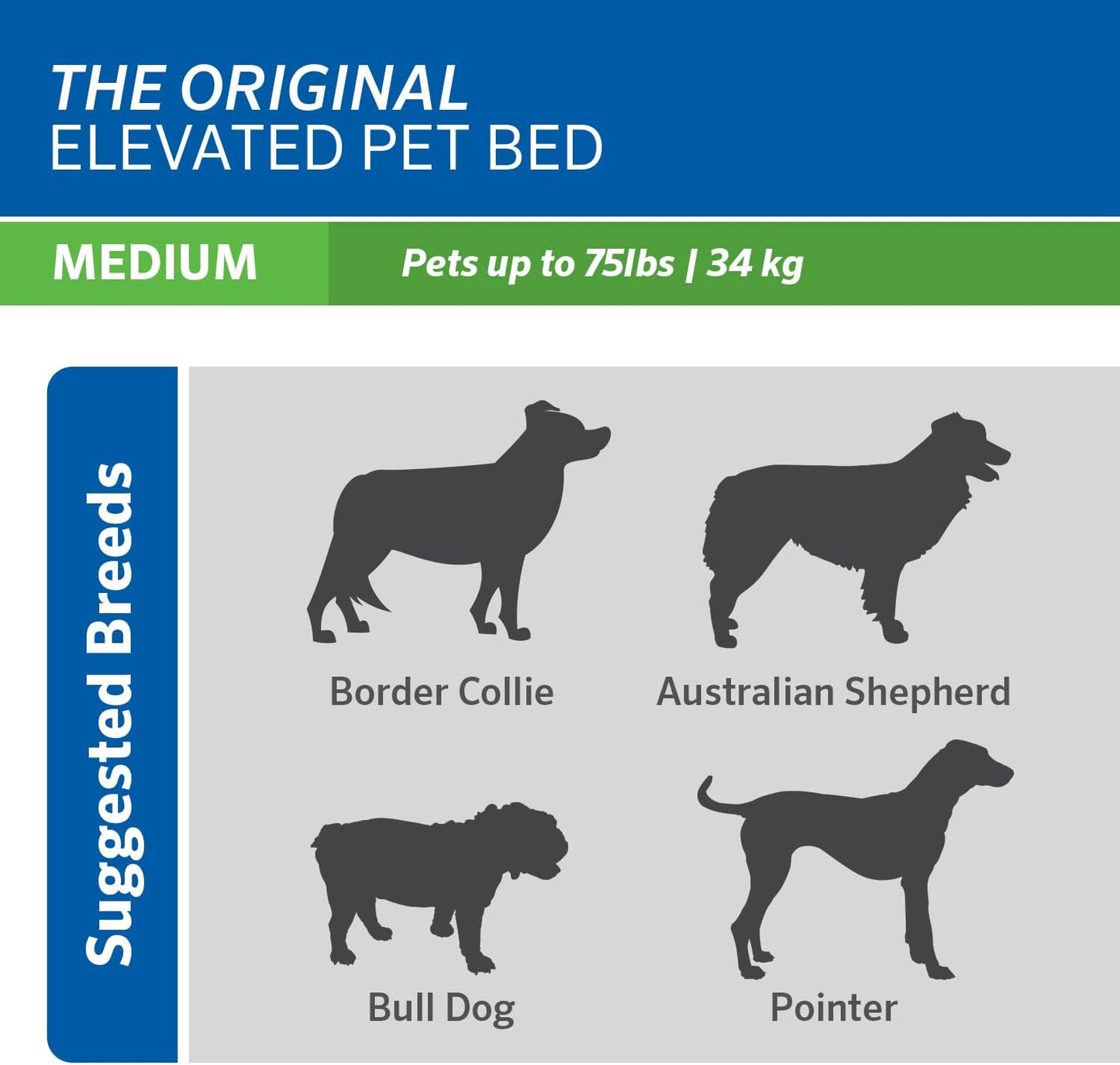 Original Elevated Dog Bed - Breathable Off-The-Ground Pet Bed with Cooling Fabric, Joint Relief & Moisture-Resistant Fabric, 100% Recyclable, Easy Clean, Terracotta, Medium