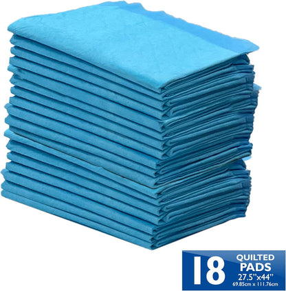 Wee-Wee Superior Performance Pee Pads for Dogs with Runoff Barrier Edge Guard Protection, Puppy & Dog Potty Training Pads, Housebreaking Supplies, 27.5" X 44" (18 Count)