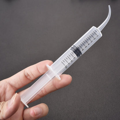8 Pcs Syringe 12Cc Dental Irrigation Syringe with Curved Tip for Wisdom Teeth Measurement Disposable Water Oral Mouth Liquid Tonsil Stone Squirt Mouthwash Cleaner Syringes