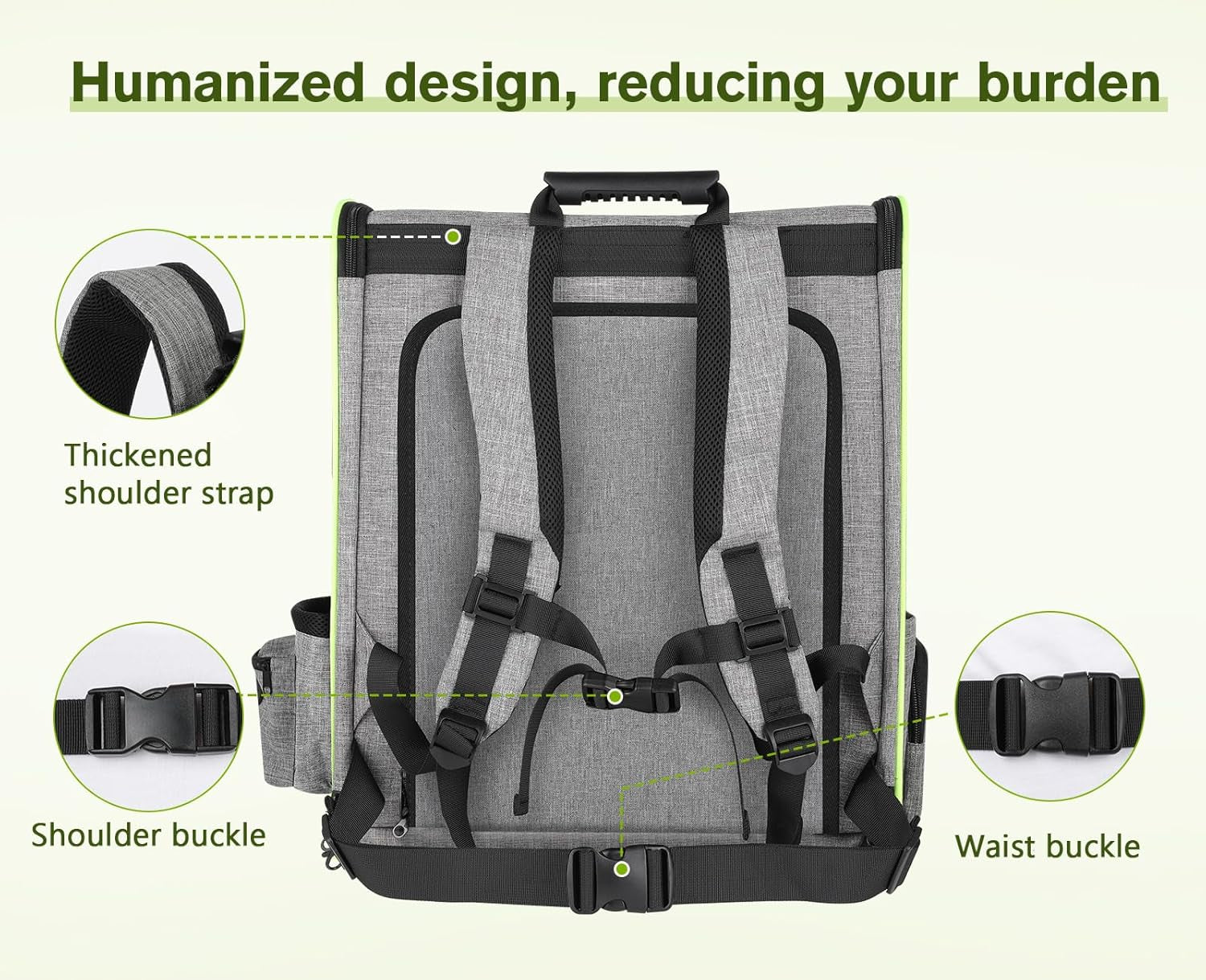 Pet Carrier Backpack, Cat Backpack Carrier, Expandable with Breathable Mesh for Small Dogs Cats Puppies, Dog Backpack Carrier for Hiking Travel Camping Outdoor, Hold Pets up to 18 Lbs