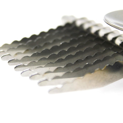 Dematting Tool for Dogs and Cats - Stainless Steel Matt Breaker Rake for Undercoat and Mat Brush - Knot Out for Long Haired Breed Pets
