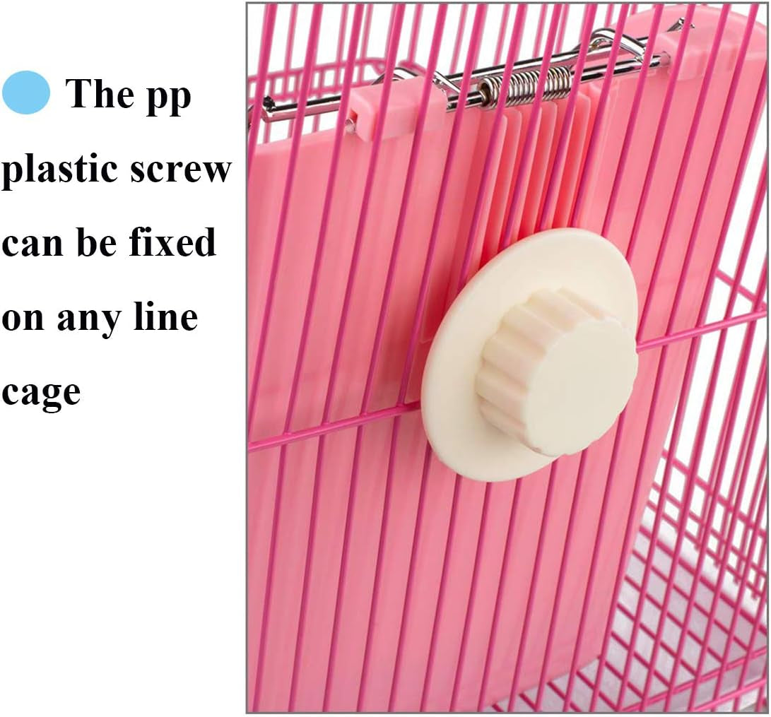Rabbit Feeder Bunny Guinea Pig Hay Feeder, Hay Guinea Pig Hay Feeder, Chinchilla Plastic Food Bowl (Blue) (Pink)