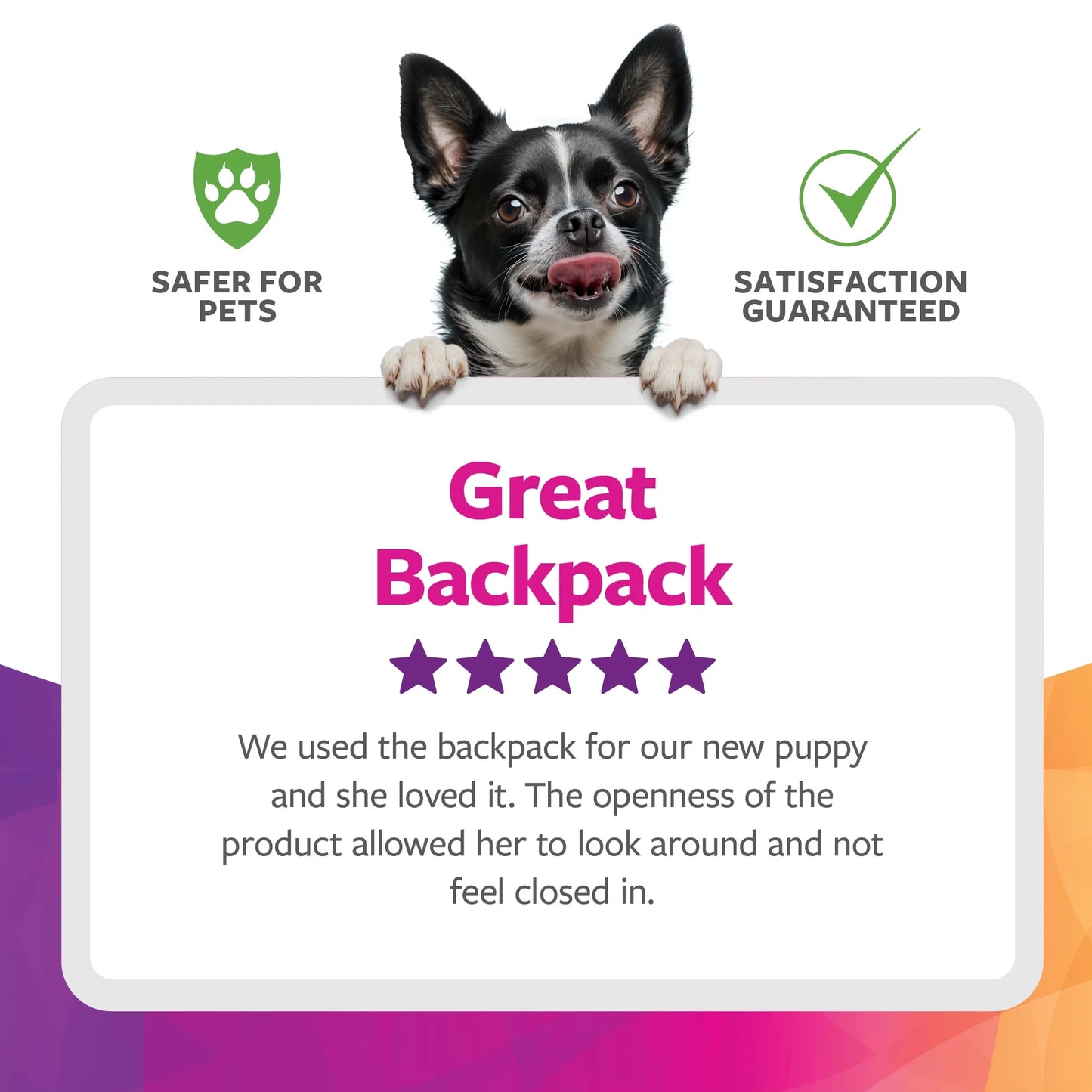 Medium Cat & Dog Travel Pet Backpack, Gray, 16 Lb Limit